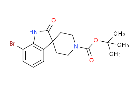 CAS No. 1779125-91-5, tert-Butyl 7-bromo-2-oxospiro[indoline-3,4'-piperidine]-1'-carboxylate