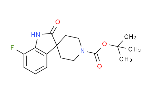 CAS No. 1290626-82-2, tert-Butyl 7-fluoro-2-oxospiro[indoline-3,4'-piperidine]-1'-carboxylate