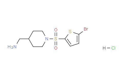 CAS No. 1261234-78-9, (1-((5-Bromothiophen-2-yl)sulfonyl)piperidin-4-yl)methanamine hydrochloride