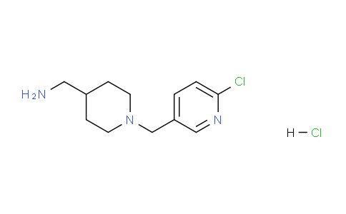 CAS No. 1420865-17-3, (1-((6-Chloropyridin-3-yl)methyl)piperidin-4-yl)methanamine hydrochloride