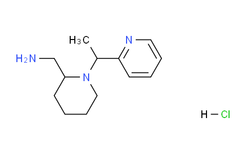 CAS No. 1289384-75-3, (1-(1-(Pyridin-2-yl)ethyl)piperidin-2-yl)methanamine hydrochloride
