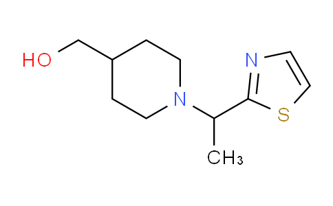 CAS No. 1289388-12-0, (1-(1-(Thiazol-2-yl)ethyl)piperidin-4-yl)methanol