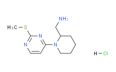 CAS No. 1261230-19-6, (1-(2-(Methylthio)pyrimidin-4-yl)piperidin-2-yl)methanamine hydrochloride