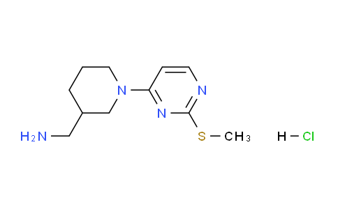 CAS No. 1261232-43-2, (1-(2-(Methylthio)pyrimidin-4-yl)piperidin-3-yl)methanamine hydrochloride