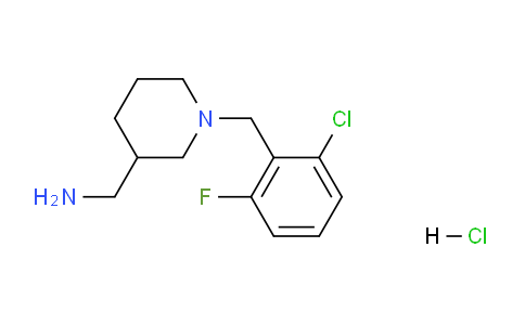 CAS No. 1956307-61-1, (1-(2-Chloro-6-fluorobenzyl)piperidin-3-yl)methanamine hydrochloride