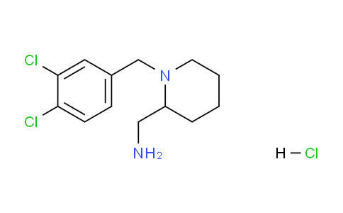 CAS No. 1289387-35-4, (1-(3,4-Dichlorobenzyl)piperidin-2-yl)methanamine hydrochloride