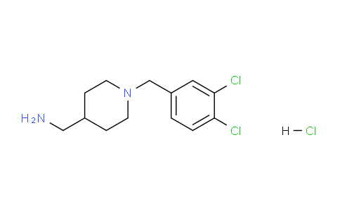 CAS No. 1289385-00-7, (1-(3,4-Dichlorobenzyl)piperidin-4-yl)methanamine hydrochloride