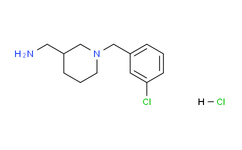 CAS No. 1261231-75-7, (1-(3-Chlorobenzyl)piperidin-3-yl)methanamine hydrochloride