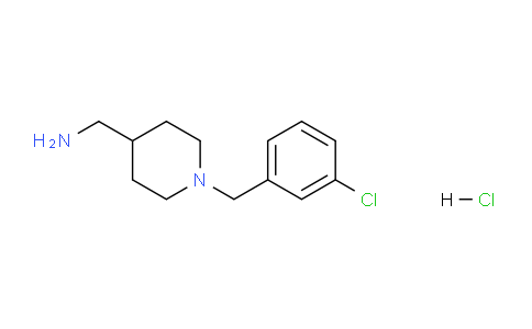 CAS No. 1261230-69-6, (1-(3-Chlorobenzyl)piperidin-4-yl)methanamine hydrochloride