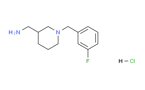 CAS No. 1261229-96-2, (1-(3-Fluorobenzyl)piperidin-3-yl)methanamine hydrochloride