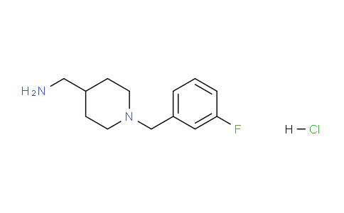 CAS No. 1261230-68-5, (1-(3-Fluorobenzyl)piperidin-4-yl)methanamine hydrochloride