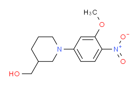 CAS No. 1410204-92-0, (1-(3-Methoxy-4-nitrophenyl)piperidin-3-yl)methanol
