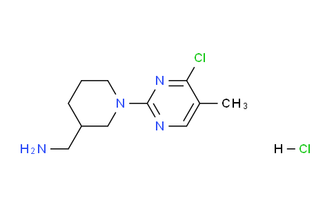 CAS No. 1420828-25-6, (1-(4-Chloro-5-methylpyrimidin-2-yl)piperidin-3-yl)methanamine hydrochloride