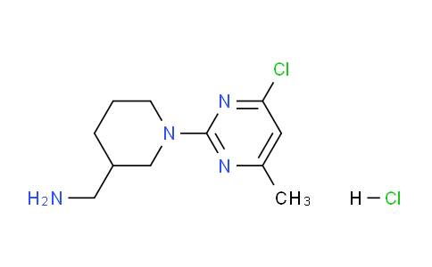CAS No. 1420828-67-6, (1-(4-Chloro-6-methylpyrimidin-2-yl)piperidin-3-yl)methanamine hydrochloride