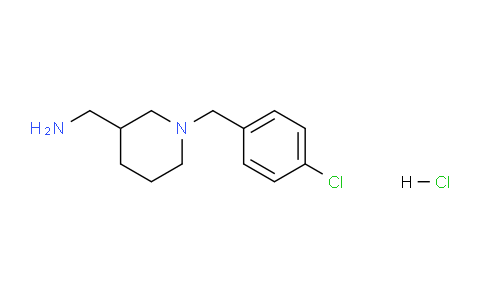CAS No. 1261235-00-0, (1-(4-Chlorobenzyl)piperidin-3-yl)methanamine hydrochloride