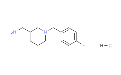 CAS No. 1261230-73-2, (1-(4-Fluorobenzyl)piperidin-3-yl)methanamine hydrochloride
