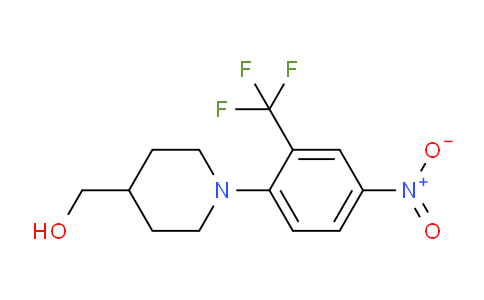 CAS No. 1260780-77-5, (1-(4-Nitro-2-(trifluoromethyl)phenyl)piperidin-4-yl)methanol