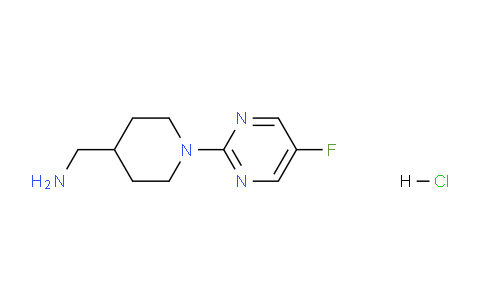 CAS No. 1261231-09-7, (1-(5-Fluoropyrimidin-2-yl)piperidin-4-yl)methanamine hydrochloride