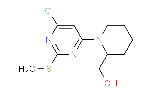 CAS No. 1261232-58-9, (1-(6-Chloro-2-(methylthio)pyrimidin-4-yl)piperidin-2-yl)methanol