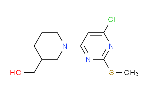 CAS No. 1261234-82-5, (1-(6-Chloro-2-(methylthio)pyrimidin-4-yl)piperidin-3-yl)methanol