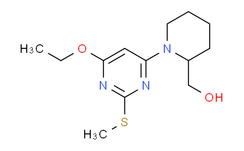 CAS No. 1353946-46-9, (1-(6-Ethoxy-2-(methylthio)pyrimidin-4-yl)piperidin-2-yl)methanol