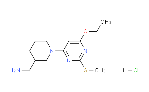 CAS No. 1353958-20-9, (1-(6-Ethoxy-2-(methylthio)pyrimidin-4-yl)piperidin-3-yl)methanamine hydrochloride