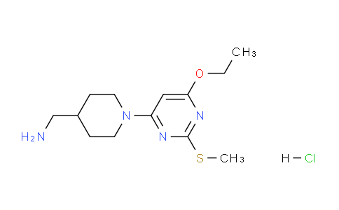 CAS No. 1353980-21-8, (1-(6-Ethoxy-2-(methylthio)pyrimidin-4-yl)piperidin-4-yl)methanamine hydrochloride