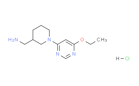 CAS No. 1353984-26-5, (1-(6-Ethoxypyrimidin-4-yl)piperidin-3-yl)methanamine hydrochloride