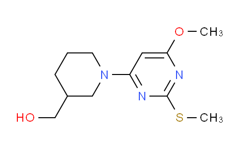 CAS No. 1353985-24-6, (1-(6-Methoxy-2-(methylthio)pyrimidin-4-yl)piperidin-3-yl)methanol