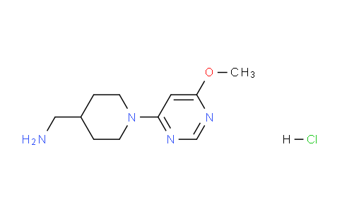 CAS No. 1353946-17-4, (1-(6-Methoxypyrimidin-4-yl)piperidin-4-yl)methanamine hydrochloride