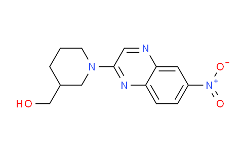 CAS No. 1417793-51-1, (1-(6-Nitroquinoxalin-2-yl)piperidin-3-yl)methanol