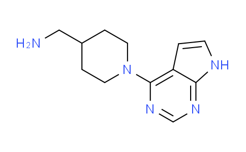 CAS No. 885594-09-2, (1-(7H-Pyrrolo[2,3-d]pyrimidin-4-yl)piperidin-4-yl)methanamine