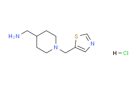 CAS No. 1261231-60-0, (1-(Thiazol-5-ylmethyl)piperidin-4-yl)methanamine hydrochloride