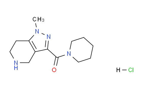 CAS No. 1185300-80-4, (1-Methyl-4,5,6,7-tetrahydro-1H-pyrazolo[4,3-c]pyridin-3-yl)(piperidin-1-yl)methanone hydrochloride