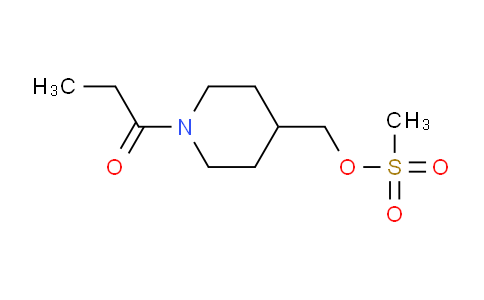 CAS No. 1357353-59-3, (1-Propionylpiperidin-4-yl)methyl methanesulfonate