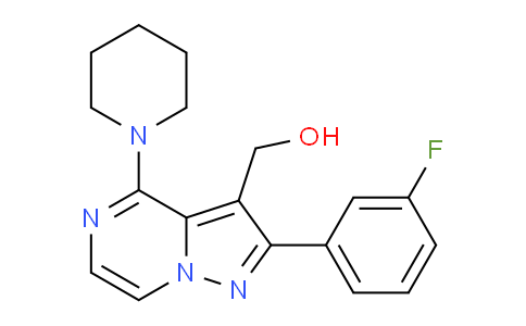 CAS No. 1713590-38-5, (2-(3-Fluorophenyl)-4-(piperidin-1-yl)pyrazolo[1,5-a]pyrazin-3-yl)methanol