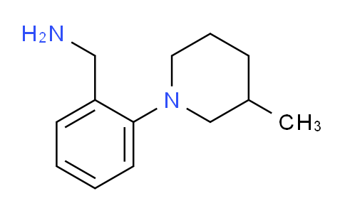 CAS No. 869943-43-1, (2-(3-Methylpiperidin-1-yl)phenyl)methanamine