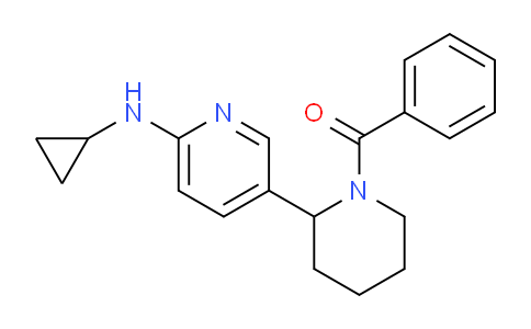 CAS No. 1352526-07-8, (2-(6-(Cyclopropylamino)pyridin-3-yl)piperidin-1-yl)(phenyl)methanone