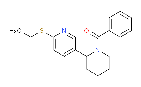 CAS No. 1352512-51-6, (2-(6-(Ethylthio)pyridin-3-yl)piperidin-1-yl)(phenyl)methanone