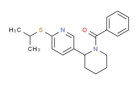 CAS No. 1352541-09-3, (2-(6-(Isopropylthio)pyridin-3-yl)piperidin-1-yl)(phenyl)methanone