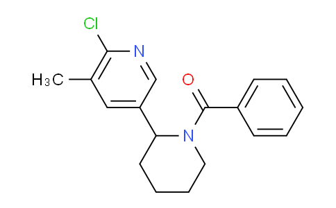 CAS No. 1352495-10-3, (2-(6-Chloro-5-methylpyridin-3-yl)piperidin-1-yl)(phenyl)methanone