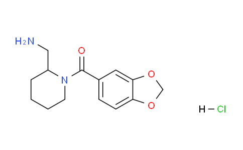 CAS No. 1353985-61-1, (2-(Aminomethyl)piperidin-1-yl)(benzo[d][1,3]dioxol-5-yl)methanone hydrochloride
