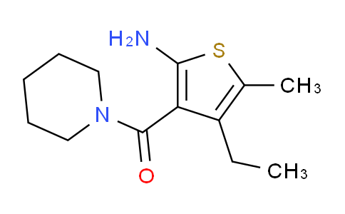 CAS No. 587851-03-4, (2-Amino-4-ethyl-5-methylthiophen-3-yl)(piperidin-1-yl)methanone