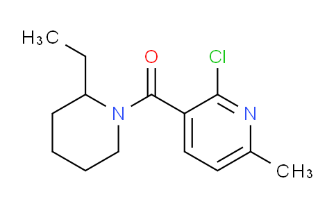 CAS No. 613660-46-1, (2-Chloro-6-methylpyridin-3-yl)(2-ethylpiperidin-1-yl)methanone