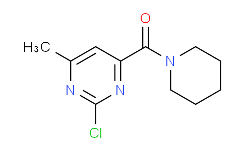 CAS No. 1344704-33-1, (2-Chloro-6-methylpyrimidin-4-yl)(piperidin-1-yl)methanone