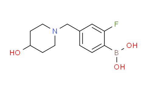 CAS No. 1704064-23-2, (2-fluoro-4-((4-hydroxypiperidin-1-yl)methyl)phenyl)boronic acid