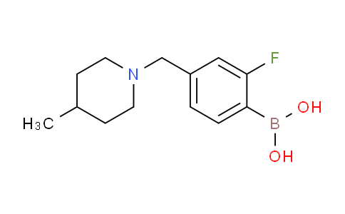 CAS No. 1704064-21-0, (2-fluoro-4-((4-methylpiperidin-1-yl)methyl)phenyl)boronic acid