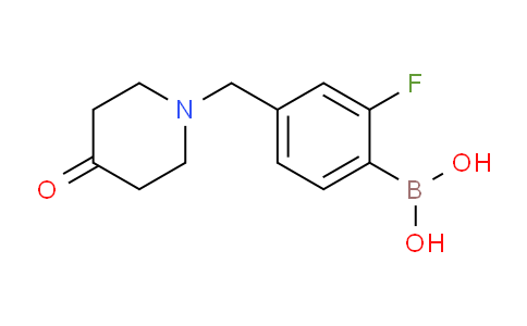 CAS No. 1704064-22-1, (2-fluoro-4-((4-oxopiperidin-1-yl)methyl)phenyl)boronic acid