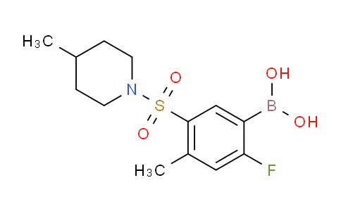 CAS No. 1704121-38-9, (2-fluoro-4-methyl-5-((4-methylpiperidin-1-yl)sulfonyl)phenyl)boronic acid