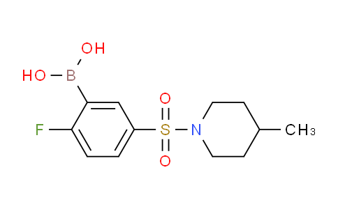 CAS No. 1704097-14-2, (2-fluoro-5-((4-methylpiperidin-1-yl)sulfonyl)phenyl)boronic acid